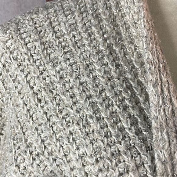 Primark Grey Chunky Knit Open Cardigan Sweater with 3/4 Sleeves (Size: XS) - Picture 13 of 16